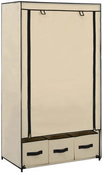 vidaXL Kleiderschrank Creme 87 x 49 x 159 cm Stoff (282459)