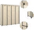 vidaXL Kleiderschrank mit 4 Fächern Creme 175 x 45 x 170 cm (282447)