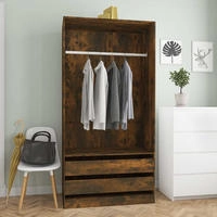 Vidaxl - Kleiderschrank R&auml;uchereiche 100x50x200 Cm Holzwerkstoff