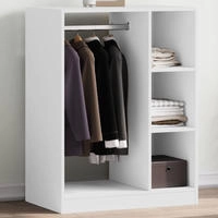 vidaXL Kleiderschrank Wei&szlig; 77x48x102 cm Holzwerkstoff