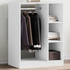 vidaXL Kleiderschrank Weiß 77x48x102 cm Holzwerkstoff (840807)