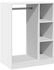 vidaXL Kleiderschrank Weiß 77x48x102 cm Holzwerkstoff (840807)