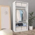 vidaXL Kleiderschrank Weiß 100×50×200 cm Holzwerkstoff (800225)