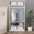 vidaXL Kleiderschrank Weiß 100×50×200 cm Holzwerkstoff (800225)