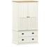 vidaXL Kleiderschrank VIGO Weiß 90x55x170 cm Massivholz Kiefer (353164)