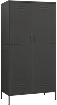 vidaXL Kleiderschrank Anthrazit Stahl (336249)