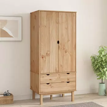 vidaXL Kleiderschrank OTTA 76,5x53x172 cm Massivholz Kiefer (348588)