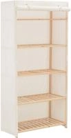vidaXL Kleiderschrank Wei&szlig; 79 x 40 x 170 cm Stoff