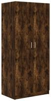 vidaXL Kleiderschrank R&auml;uchereiche 80x52x180 cm Holzwerkstoff
