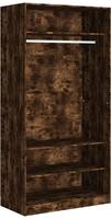 Vidaxl - Kleiderschrank R&auml;uchereiche 100x50x200 Cm Holzwerkstoff