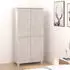 vidaXL Kleiderschrank HAMAR Weiß 89x50x180 cm Massivholz Kiefer (340481)