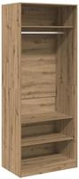 vidaXL Kleiderschrank Artisan-Eiche 80x50x200 cm Holzwerkstoff