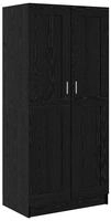 vidaXL Kleiderschrank Schwarz Eichen-Optik 82,5 x 51,5 x 180 cm