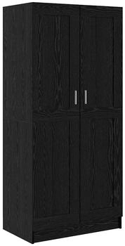vidaXL Kleiderschrank mit Regal Schwarze Eiche 82,5 x 51,5 x 180 cm (875163)
