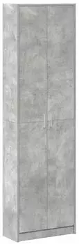 vidaXL Kleiderschrank mit T&uuml;r Betongrau 55 x 25 x 189 cm Holzwerkstoff (3334011)