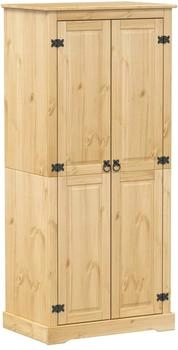 vidaXL Kleiderschrank Corona 76x50x170 cm Massivholz Kiefer (4002769)