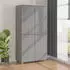 vidaXL Kleiderschrank HAMAR Hellgrau 89x50x180 cm Massivholz Kiefer (340483)