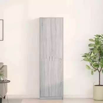 vidaXL Kleiderschrank Grau Sonoma 55 x 25 x 189 cm Holzwerkstoff (3334013)