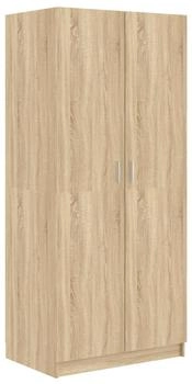 vidaXL Kleiderschrank Sonoma-Eiche 80x52x180 cm Holzwerkstoff (800624)