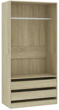 vidaXL Kleiderschrank Sonoma-Eiche 100x50x200 cm Holzwerkstoff (800606)