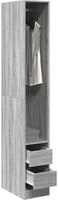 vidaXL Kleiderschrank Grau Sonoma 30x50x200 cm Holzwerkstoff