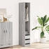 vidaXL Kleiderschrank Grau Sonoma 30x50x200 cm Holzwerkstoff (3307743)