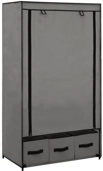 vidaXL Kleiderschrank Grau 87 x 49 x 159 cm Stoff (282460)