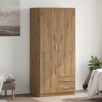 vidaXL Kleiderschrank Artisan-Eiche 80x52x180 cm Holzwerkstoff (855887)