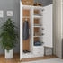 vidaXL Kleiderschrank Weiß 80x52x180 cm Holzwerkstoff (800639)