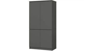 Akord Furniture Factory Drehtürenschrank grau 90 cm breit