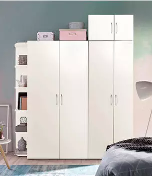 Wimex Multiraumkonzept Mehrzweckschrank 1-türig weiß (218647)