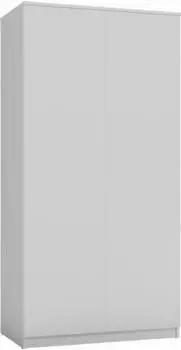 BDW Kleiderschränk 180x90x50cm Weiß