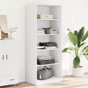 vidaXL Kleiderschrank Holzwerkstoff Wei&szlig; 80x50x200cm (3307720)