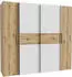 Forte Kalixtus Kleiderschrank Artisan Eiche/Weiß, 200x190x60cm (120A06)