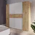 Forte Kalixtus Kleiderschrank Artisan Eiche/Weiß, 200x190x60cm (120A06)