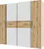 Forte Kalixtus Kleiderschrank Artisan Eiche/Weiß, 200x190x60cm (120A06)