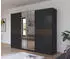 Rauch Ticao Drehtürenschrank Graumetallic/Atlantic Oak Dunkel 271x210x54cm