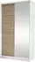 Mirjan24 Diego III Schiebetürenschrank 4 Fächer, 100x200x58cm, Weiß/Sonoma Eiche