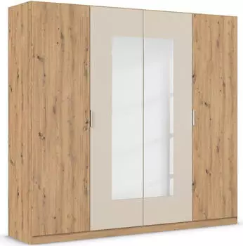 Rauch Monza Dreht&uuml;renschrank Eiche Artisan/Champagner 226x210x54cm (53460124-0)