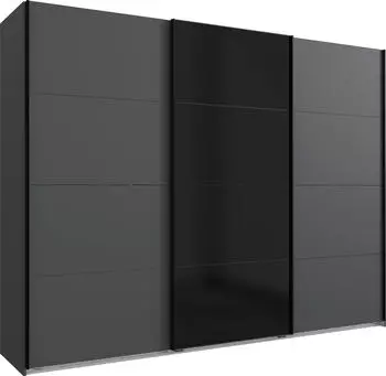 Wimex Barcelona Schwebet&uuml;renschrank Holzwerkstoff, Glaselement, 270x208x65cm (24462050-0)