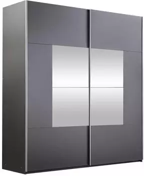 Mirjan24 Boston 200 Schiebet&uuml;renschrank Graphit, 200x215x65cm (Boston 200)