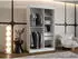 Mirjan24 Selfie Schwebetürenschrank mit Spiegel & Schubladen, 120x200x62cm (Selfie 120)
