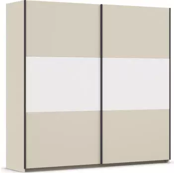 Rauch NEO Schwebet&uuml;renschrank Holzwerkstoff Champagner/Alpinwei&szlig; 218x210x59cm