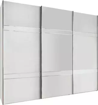 Wiemann Rialto Schwebet&uuml;renschrank Glasfront wei&szlig; 278,9x236cm (69744306-0)