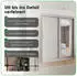 Meble Kryspol Lucy 180 Kleiderschrank 2 Schiebetüren mit Spiegel, Mattweiß, 180x200x62cm (LUCY 180 B)