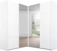 rauch Schwebet&uuml;renschrank "Schrank Garderobe Eckkleiderschrank QUADRA Front in