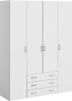 INOSIGN Space Dreht&uuml;renschrank Wei&szlig; 154x200,4x49,5cm Holzwerkstoff