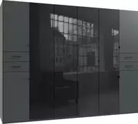 Wimex Dreht&uuml;renschrank "Danzig" mit Schubladen auf bequemer H&ouml;he, mit Glast&uuml;ren