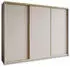 Masseno NISSE Schwebetürenschrank 3-türig 250x205x60cm Kaschmir/Gold (SZAFA NISSE 250 - 5 KASZMIR+OK.ZŁOTY)