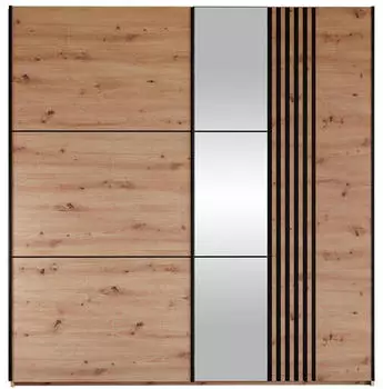 Mirjan24 Sinatra 203 Kleiderschrank mit Schiebetüren, 203x65x215cm (Sinatra 203)